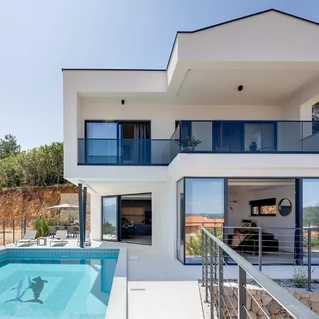 Luxury Verbenico Hills- Amazing Sea View, Pool With Whirpool And Waterfall, Beach, In Famous Wine Region - Your With Style Vilă Vrbnik (Primorje-Gorski Kotar)