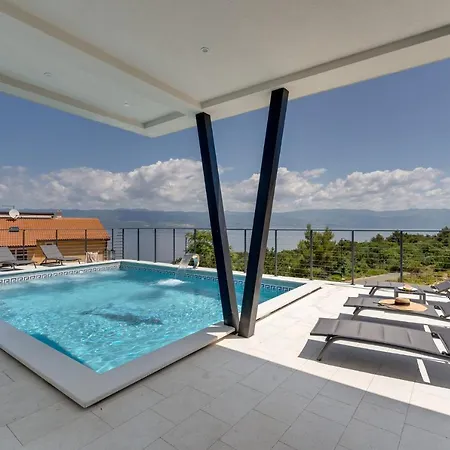 Vila Luxury Verbenico Hills- Amazing Sea View, Pool With Whirpool And Waterfall, Beach, In Famous Wine Region - Your With Style