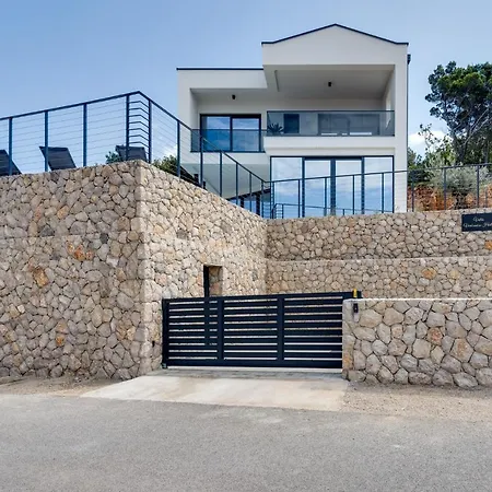 Vila Luxury Verbenico Hills- Amazing Sea View, Pool With Whirpool And Waterfall, Beach, In Famous Wine Region - Your With Style