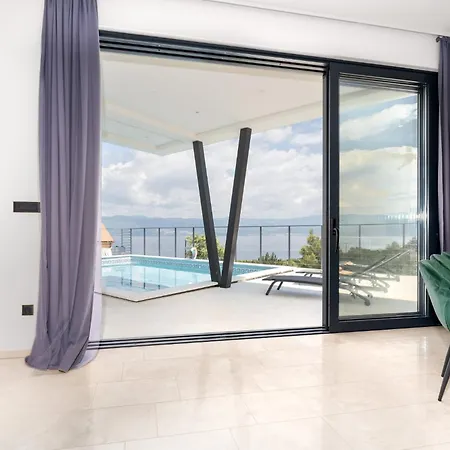 Vila Luxury Verbenico Hills- Amazing Sea View, Pool With Whirpool And Waterfall, Beach, In Famous Wine Region - Your With Style