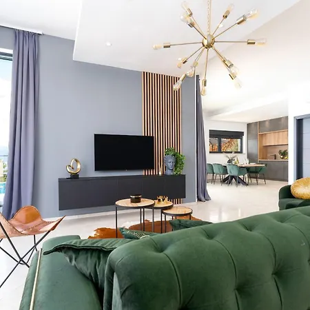 Luxury Verbenico Hills- Amazing Sea View, Pool With Whirpool And Waterfall, Beach, In Famous Wine Region - Your With Style Villa Vrbnik (Primorje-Gorski Kotar)