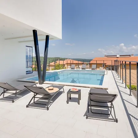 Luxury Verbenico Hills- Amazing Sea View, Pool With Whirpool And Waterfall, Beach, In Famous Wine Region - Your With Style * Vrbnik (Primorje-Gorski Kotar)