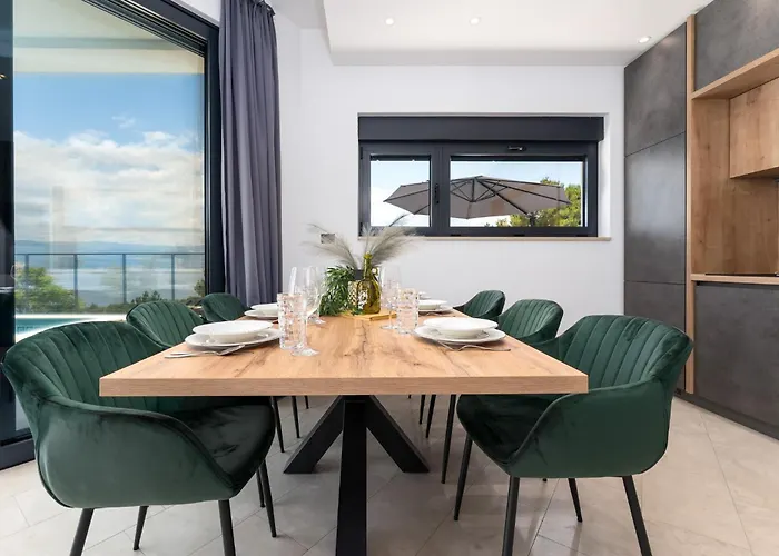 Luxury Verbenico Hills- Amazing Sea View, Pool With Whirpool And Waterfall, Beach, In Famous Wine Region - Your With Style Vila *