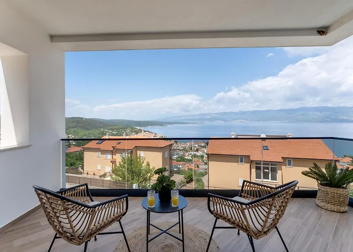 Luxury Verbenico Hills- Amazing Sea View, Pool With Whirpool And Waterfall, Beach, In Famous Wine Region - Your With Style * Vrbnik (Primorje-Gorski Kotar)