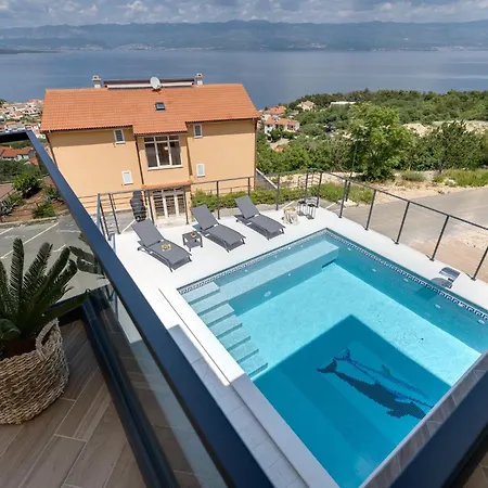 Luxury Verbenico Hills- Amazing Sea View, Pool With Whirpool And Waterfall, Beach, In Famous Wine Region - Your With Style